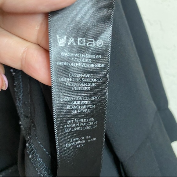 ASOS Open Front Black Whimsigoth Pleated Duster Jacket Cardigan Kimono  SZ 22 - Picture 7 of 9